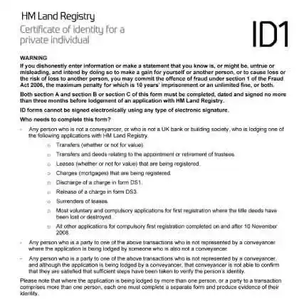 ID1 Form